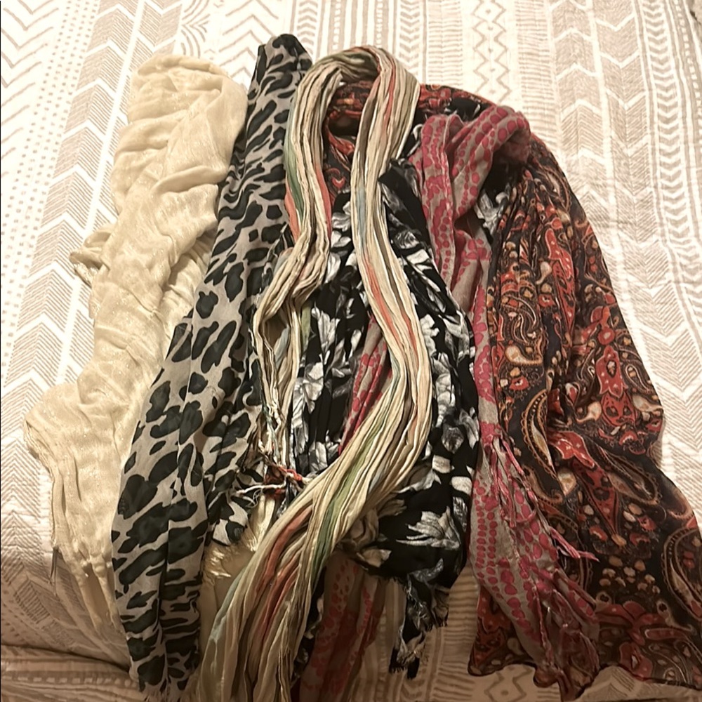 Colorful Patterned Scarves Collection